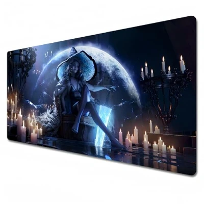 Abbildung von Elden Ring Mauspad, lila, Gaming XXL 900 x 400, Büro Schreibtischmatte, groß, wasserdicht, rutschfest, Ranni (90 40 0,3 cm)