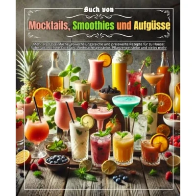 Abbildung von Buch von Mocktails, Smoothies und Aufgüsse: mehr als 135 einfache, abwechslungsreiche preiswerte Rezepte für zu Hause: Säfte, alkoholfreie ... Pflanzengetränke vieles