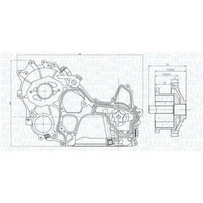 Abbildung von Ölpumpe MAGNETI MARELLI 351516000119