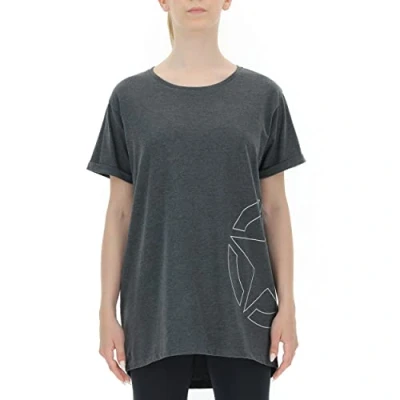 Abbildung von JEEP O102259 J217 J Damen T Shirt Oversize Star Outline Seitendruck Ärmel Umschlag J21W Dark Grey M./Birch W S