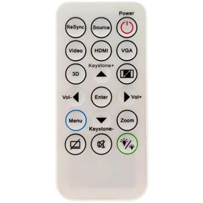 Abbildung von Leankle Fernbedienung BR 3079N für Projektoren Optoma EH400+, H183X, S321, S341, S342e, S343, W330, W331, W334, W335, W341, W355, W400+, WU334, WU335, WU336, WU337, X340, X341, X343, X343e, X400+