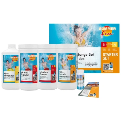 Abbildung von SUMMER FUN Poolpflege Starterset Chlor Maxipack, (Set), 6 tlg.