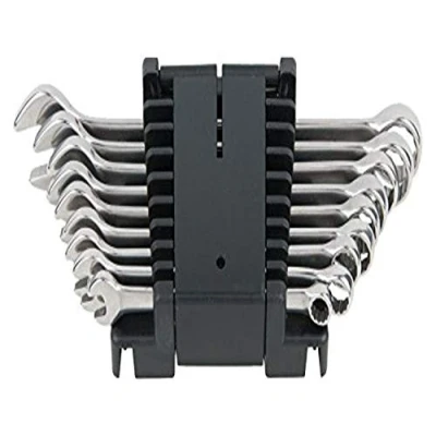 Abbildung von KS Tools 964.0135 EDELSTAHL Ringmaulschlüssel Satz, abgewinkelt , 9 tlg.