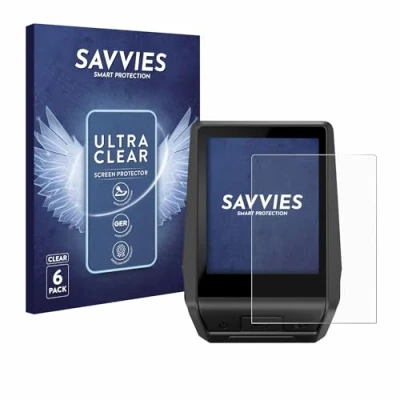 Abbildung von Savvies 6 Stück Schutzfolie für Bosch Nyon 2 2021 / 2020 Displayschutz Folie Ultra Transparent