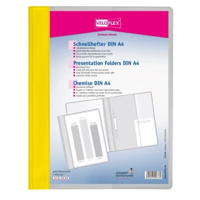Abbildung von VELOFLEX Schnellhefter DIN A4 überbreit PVC gelb