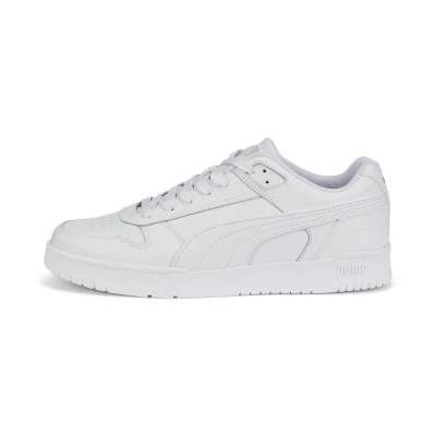 Abbildung von Puma RBD GAME Unisex Sneaker low, Größe: 48, White/white team gold Leder und textil