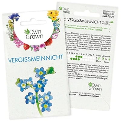 Abbildung von Vergissmeinnicht Samen: Premium Blumen Samen für ca. 100 blühende Vergiss Mein Nicht Pflanzen mehrjährig Blumensamen Saatgut von OwnGrown