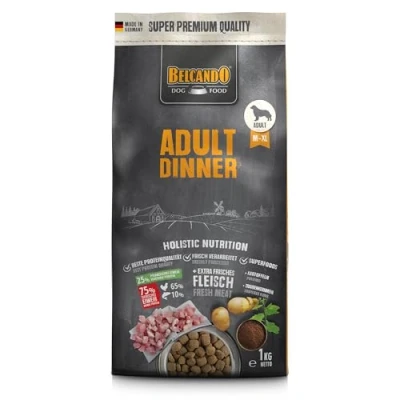 Abbildung von Belcando Adult Dinner Hundefutter Trockenfutter für Hunde Alleinfuttermittel ausgewachsene Aller Rassen ab 1 Jahr (1 kg neu)