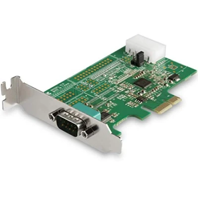 Abbildung von StarTech.com 1 Port Serielle PCI Express RS232 Adapter Karte PCIe Kontroller zu Seriell DB9 16950 UART Niedrigprofil Erweiterungskarte Windows &amp; Linux (PEX1S953LP)