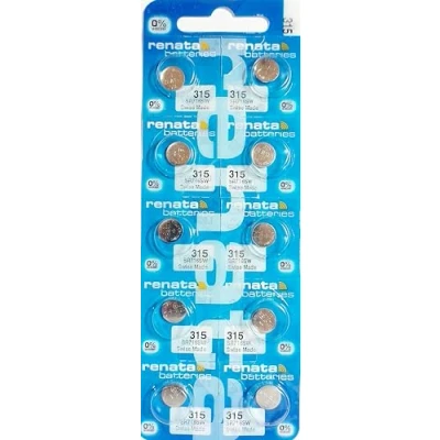 Abbildung von 10 x Renata 315 Swiss Made Lithium Knopfzelle SR616SW