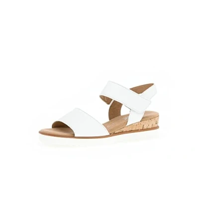 Abbildung von Gabor Damen Keilsandalen, Frauen Sandaletten,Moderate Mehrweite (G),Ladies,Sommerschuhe,Freizeitschuhe,Weiss(Kork/offwhi),40.5 EU / 7 UK