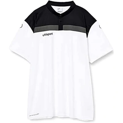 Abbildung von uhlsport Kinder Offense 23 Polo, weiß/Schwarz/Anthra, 164