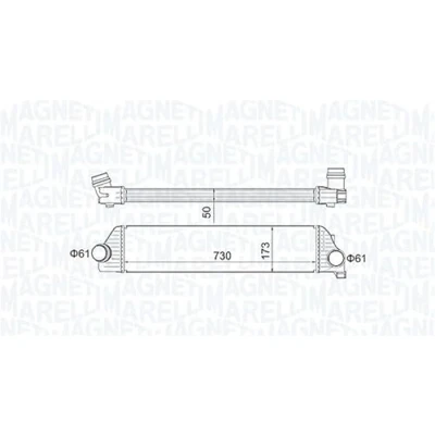 Abbildung von MAGNETI MARELLI 351319205410 Ladeluftkühler RENAULT: MASTER 3 Kasten, Bus, Pritsche/Fahrgestell