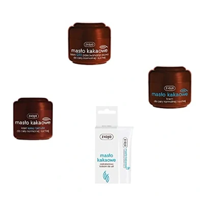 Abbildung von Auto schmuck ® Ziaja Kosmetik Sets, Gesichtscreme, Tagescreme, Nachtcreme, Augencreme, Gesichtswaschgel, Handcreme, Körperbutter, Körpermilch, Körperbalsam, (Kakao Gesichtsset)