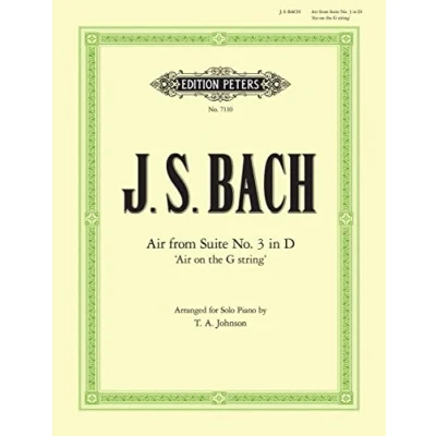Abbildung von Air D Dur &quot;Air on the G String&quot;: aus der Orchestersuite Nr. 3 BWV 1068 Bearbeitung für Klavier