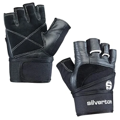 Abbildung von Silverton Herren Fitness gewichtheberhandschuh Power Handschuhe, Schwarz, S
