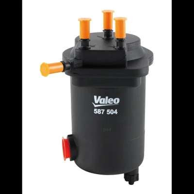 Abbildung von VALEO 587504 Kraftstofffilter Leitungsfilter, mit Anschluss für Wassersensor 8 RENAULT: Kangoo I Rapid, CLIO 2, I, NISSAN: Note MICRA 3