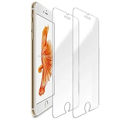 Abbildung von Cracksin Panzerfolie kompatibel mit iPhone 8+ PLUS [2 Stück] 9H Displayschutzfolie,Schutzfolie [kein Glas] Glas Folie,100% Fingerabdrucksensor Nano Tech