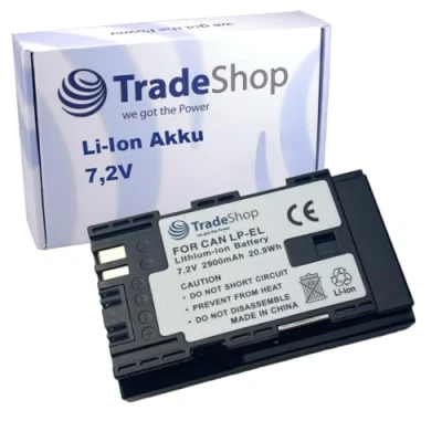 Abbildung von Trade Shop Li Ion Akku 7,2V / 2900mAh kompatibel mit Canon Speedlite EL 5 DS401231 Flash Blitzgerät
