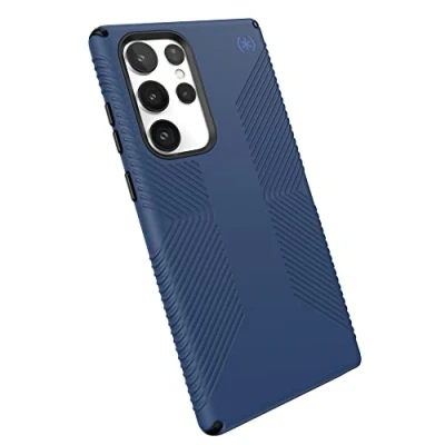 Abbildung von Speck Products Presidio2 Grip Schutzhülle für Samsung Galaxy S22 Ultra, Coastal Blue/Black/Storm Blue, 144228 9128