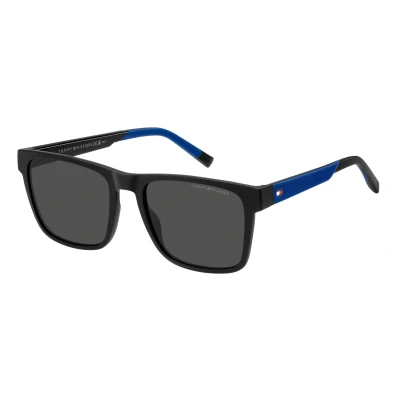 Abbildung von Tommy Hilfiger Sonnenbrille, Herren, Größe: 55, Black/blue
