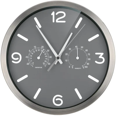 Abbildung von BRESSER Wanduhr MyTime ND DCF Thermo / Hygro 25cm anthr