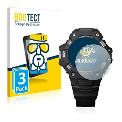 Abbildung von BROTECT Schutzglas für Casio G Shock GBD H1000 (3 Stück) Schutzfolie Panzer Folie Glas [Extrem Kratzfest 9H, Anti Fingerprint, Ultra Transparent]