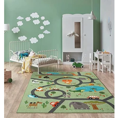 Abbildung von the carpet Teppich Happy Life, rechteckig, Höhe: 4 mm, Life Kinderzimmer Spielteppich pflegeleicht