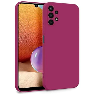 Abbildung von MyGadget Hülle für Samsung Galaxy A32 5G Zweilagige Handyhülle mit Kameraschutz Cover Innenfutter &amp; Silikon außen Wein Rot