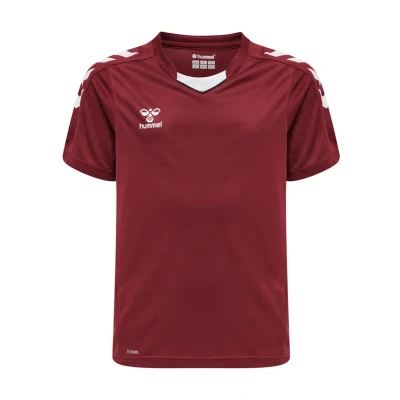 Abbildung von Hummel Hmlcore XK POLY Jersey S/S Tshirt print für Kinder, Größe: 116, Maroon