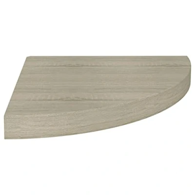 Abbildung von vidaXL Eckregal Schweberegal Wandregal Bücherregal CD DVD Regal Wandboard Hängeregal Wand Dekoregal Freischwebend Eichefarben 35x35x3,8cm MDF