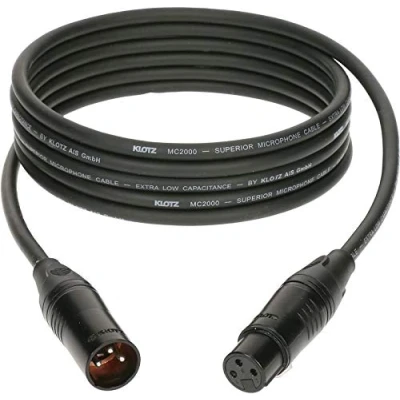Abbildung von KLOTZ M2 high end Mikrofonkabel, schwarz, XLR female male von (10m)