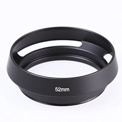 Abbildung von FOTGA 52mm Metall Vented Sonnenblende Gegenlichtblende Lens Hood für Leica Gewinde Filter Objektiv DSLR