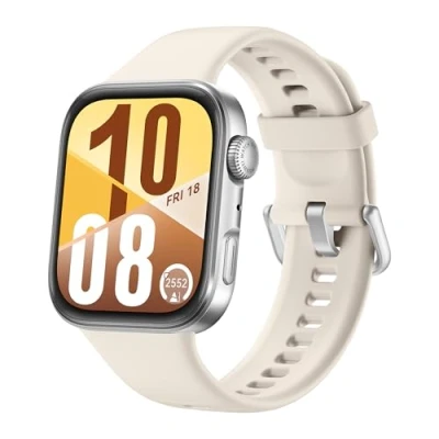 Abbildung von HUAWEI Watch FIT 4 Smartwatch, 100+ Sportmodi, Ultraschlankes, Gesundheit &amp; Fitness Tracker, Bis zu 10 Tage Akkulaufzeit, Kompatibel mit Android™ iOS, Aluminium Gehäuse, 1,82&quot; AMOLED Display, Weiß