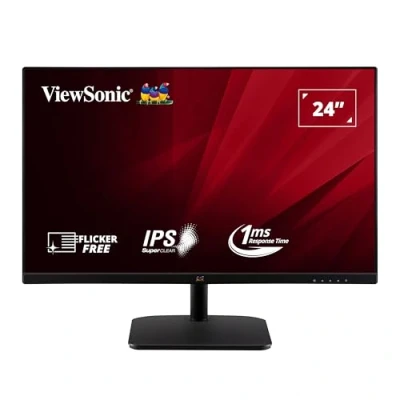 Abbildung von Viewsonic VA2432 MHD 60,5 cm (24 Zoll) Büro Monitor (Full HD, IPS Panel, HDMI, DP, VGA, Eye Care, Eco Mode, Lautsprecher) Schwarz