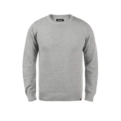 Abbildung von Indicode Jeans Idricardo Strickpullover, Herren, Größe: XXL, Light grey mix