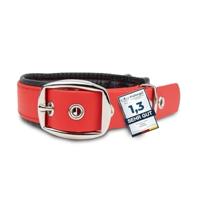 Abbildung von PetTec Halsband für große &amp; kleine Hunde aus Trioflex™ wetterfest verstellbar in Farbe Hundehalsband Rot, Braun, Schwarz Leuchtend Orange