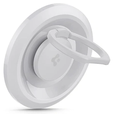 Abbildung von Spigen O Mag Handy Ring Halterung Magnetisch für MagSafe, MagSafe Magnet, Ständer Magnetic Phone Holder Modelle iPhone 16 15 14 13 12 Pro Max/Pro/Plus Weiß