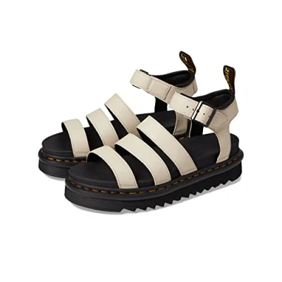 Abbildung von Dr. Martens Blaire Parchment Plateausandalette, Damen, Größe: 41, Beige Schuhe
