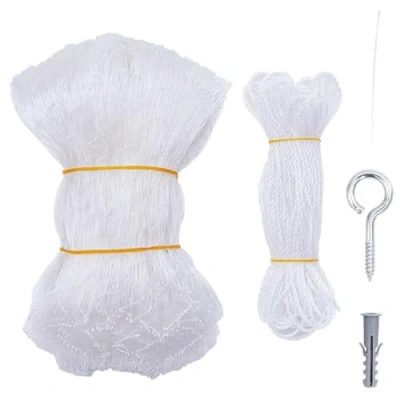 Abbildung von vidaXL Katzennetz Transparent 3x2 m Nylon, Katzenschutznetz, Sicherheitsnetz für Katze, Katzen Balkonnetz, Balkon, Schutznetz