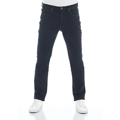Abbildung von Lee Brooklyn Straight Herren Jeans, Blue Black, 46W / 34L
