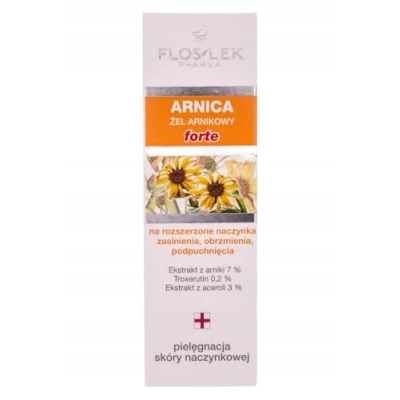 Abbildung von Floslek Arnika Gel für erweiterte Kapillaren/rote Äderchen, blaue Flecken und Schwellungen 50 ml !