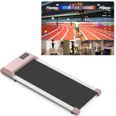 Abbildung von Superun Raceable Walking Pad mit App und Fernbedienung Laufband für Zuhause Max 136 KG Schreibtisch 2.5 PS Multi Runner Rennen Training Couses