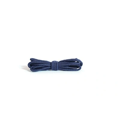 Abbildung von Kaps runde dünne Schnürsenkel, 2 mm breit, 100% Baumwolle, hochwertige Qualität für Freizeit und Modeschuhe 1x Paar (90 cm 5 to 6 Ösenpaare),Blau