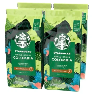 Abbildung von STARBUCKS Single Origin Colombia, Mittlere Röstung, Ganze Kaffeebohnen 450g (4er Pack)