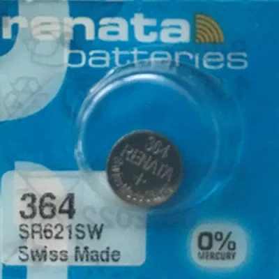 Abbildung von Renata Uhrenbatterie SP 364 ///;SR621SW (SR60,AG1,LR621,LR60,164);Sp1