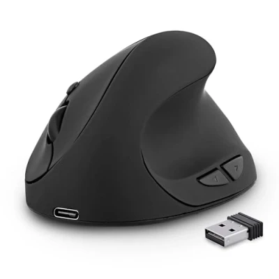 Abbildung von T’nB Ergo LINE Ergonomische kabellose vertikal und wiederaufladbar Minimaus schwarz