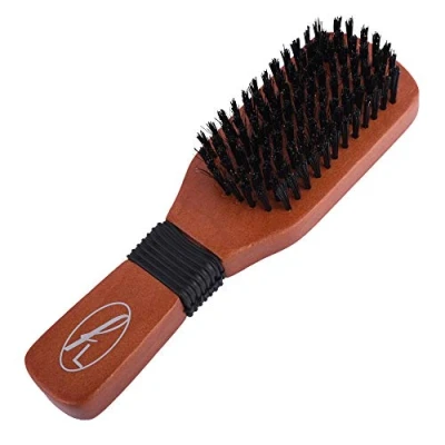 Abbildung von Fine Lines Paddelborstenbürste Wildschwein und Nylonborsten Haarbürste mit weichen Borsten für afro , nasses oder lockiges Haar Borstenhaarbürsten Damen Herren