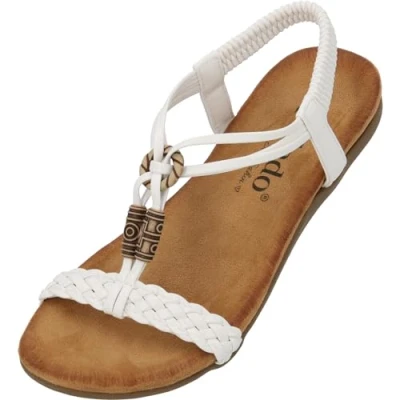 Abbildung von Palado by Sila Sahin Riemensandalette, Damen, Größe: 37, Weiß Schuhe