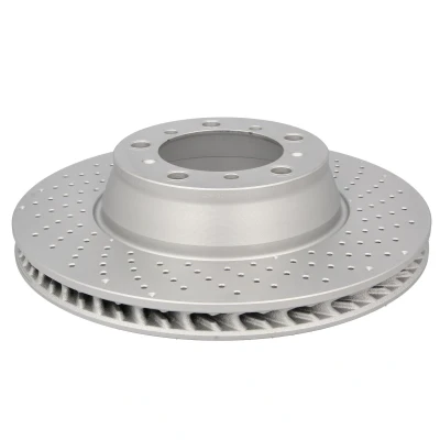 Abbildung von BOSCH Bremsscheibe PORSCHE: 911 Coupe, Targa, Cabrio 330mm 28mm 5 130mm gelocht/innenbel. beschichtet legiert/hochgekohlt 0 986 479 J73